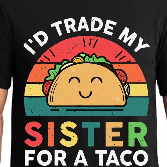 Cinco De Mayo Mexican Outfit Taco Big Little Sister Pajama Set