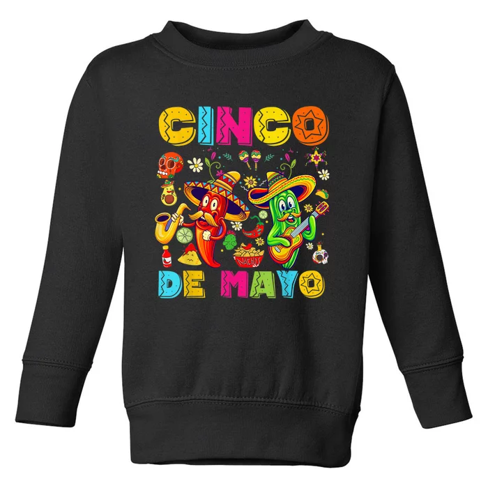 Cinco De Mayo Shirt Mexican Fiesta 5 De Mayo Wo  girl Toddler Sweatshirt