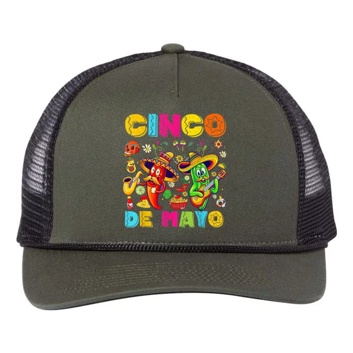 Cinco De Mayo Shirt Mexican Fiesta 5 De Mayo Wo  girl Retro Rope Trucker Hat Cap