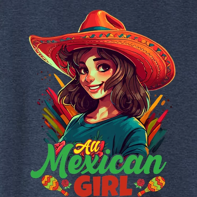 Cinco De Mayo All Mexican Gir_l Women's Crop Top Tee