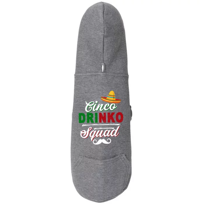 Cinco De Mayo Party Cinco O Squad O De Mayo Gift Doggie 3-End Fleece Hoodie