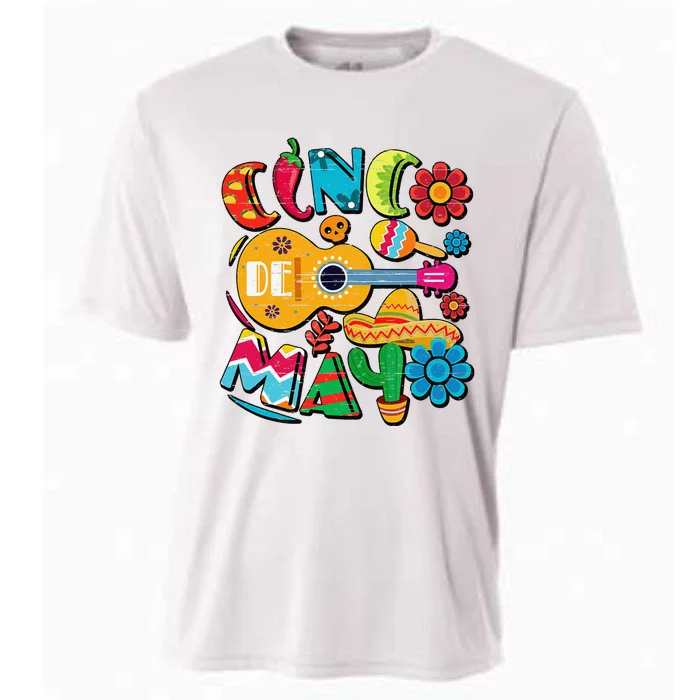 Cinco De Mayo Mexican Fiesta 5 De Mayo Cooling Performance Crew T-Shirt