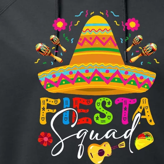 Cinco De Mayo Fiesta Squad Performance Fleece Hoodie