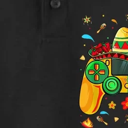 Cinco De Mayo Funny Video Gamer Essential Dry Zone Grid Performance Polo