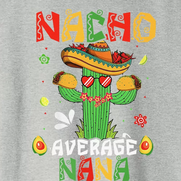 Cinco De Mayo Nacho Average Nana Nachos Lover Matching Women's Crop Top Tee