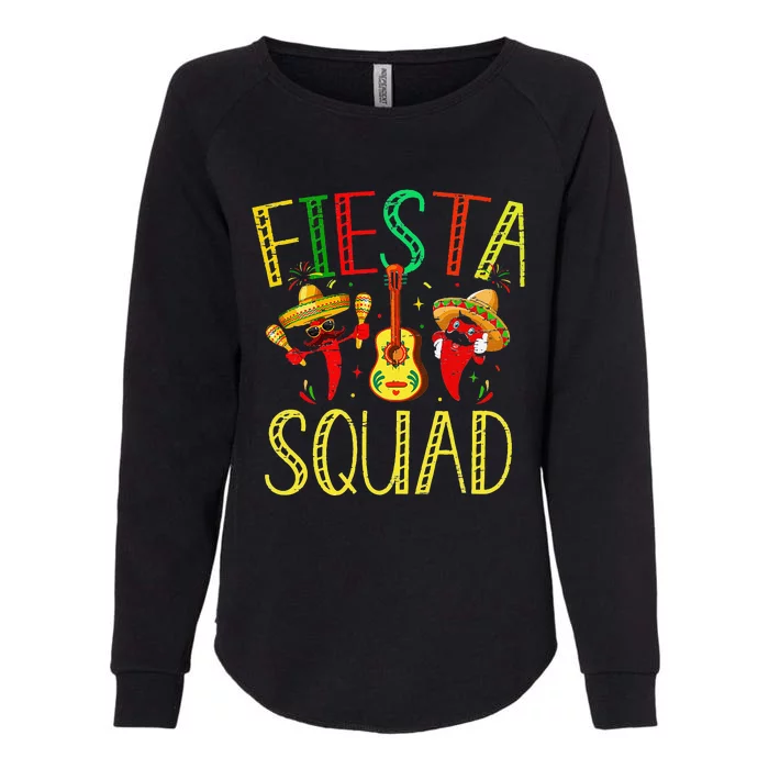 Cinco De Mayo Guacamole Fiesta Squad Mexican American Womens California Wash Sweatshirt