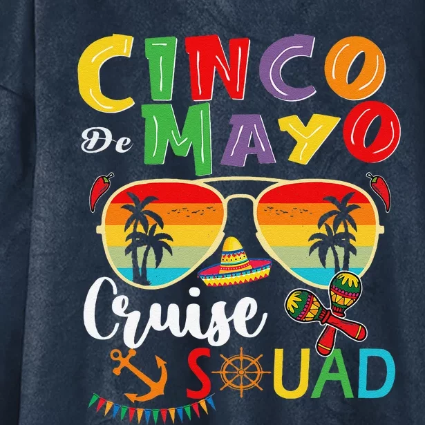 Cinco De Mayo Cruise Squad 2024 Summer Vacation Hooded Wearable Blanket