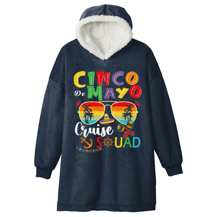 Cinco De Mayo Cruise Squad 2024 Summer Vacation Hooded Wearable Blanket