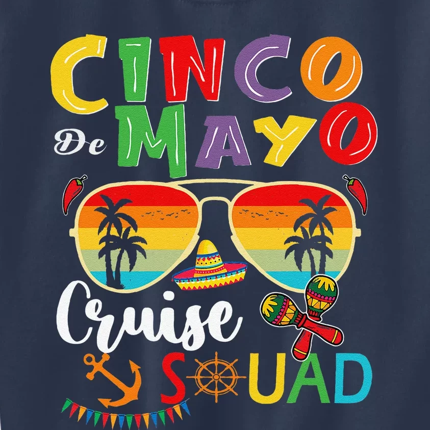 Cinco De Mayo Cruise Squad 2024 Summer Vacation Kids Sweatshirt