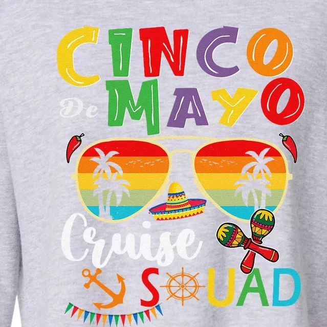 Cinco De Mayo Cruise Squad 2024 Summer Vacation Cropped Pullover Crew