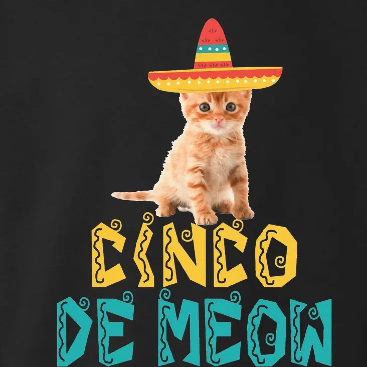 Cinco De Mayo Meow Cat Classic Toddler Hoodie