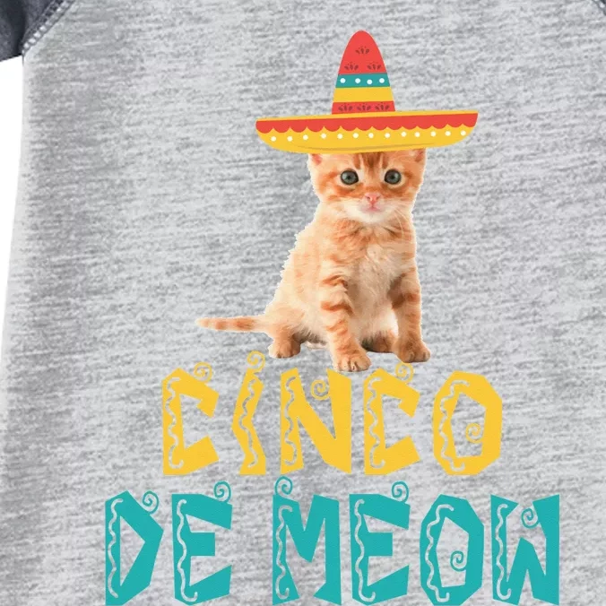 Cinco De Mayo Meow Cat Classic Infant Baby Jersey Bodysuit