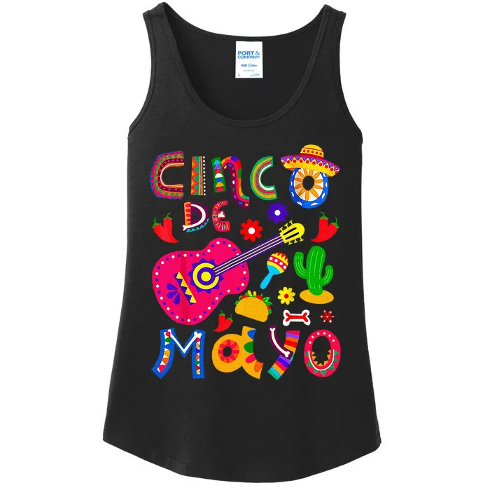 Cinco De Mayo Mexican Fiesta 5 De Mayo Ladies Essential Tank