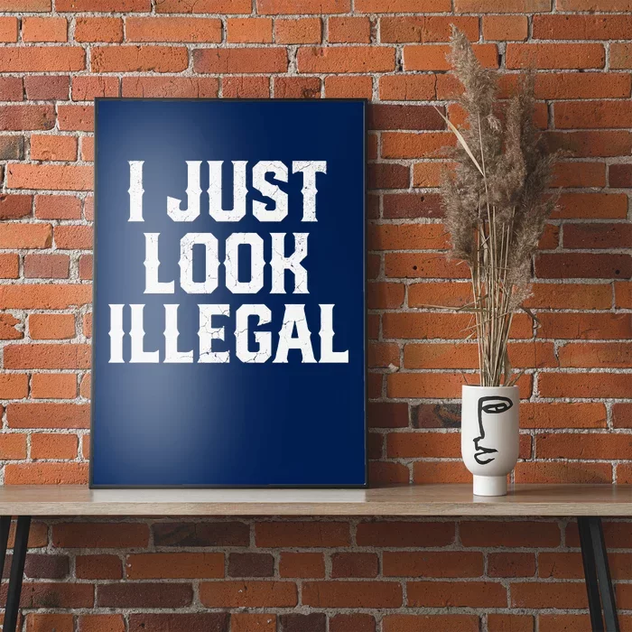 Cinco De Mayo I JUST LOOK ILLEGAL Mexican Funny Poster