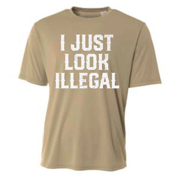 Cinco De Mayo I JUST LOOK ILLEGAL Mexican Funny Cooling Performance Crew T-Shirt