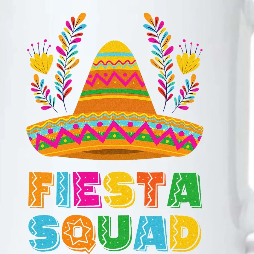 Cinco De Mayo Fiesta Squad Family Matching Group Black Color Changing Mug