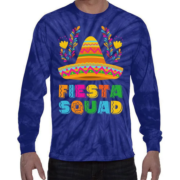 Cinco De Mayo Fiesta Squad Family Matching Group Tie-Dye Long Sleeve Shirt