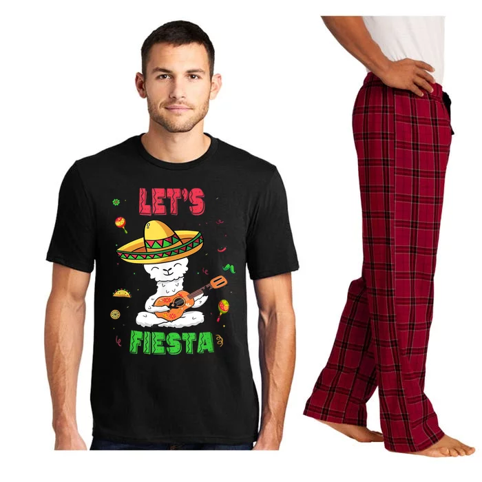 Cinco De Mayo Llama Let's Fiesta Pajama Set