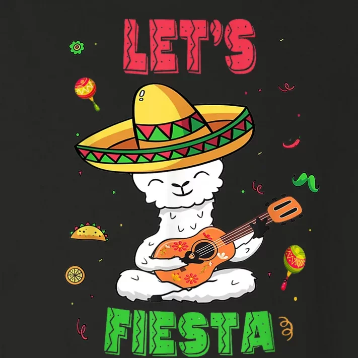 Cinco De Mayo Llama Let's Fiesta Toddler Long Sleeve Shirt