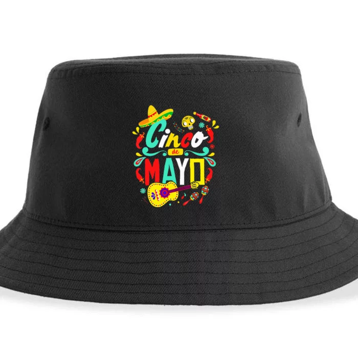 Cinco De Mayo Mexican Fiesta 5 De Mayo Sustainable Bucket Hat