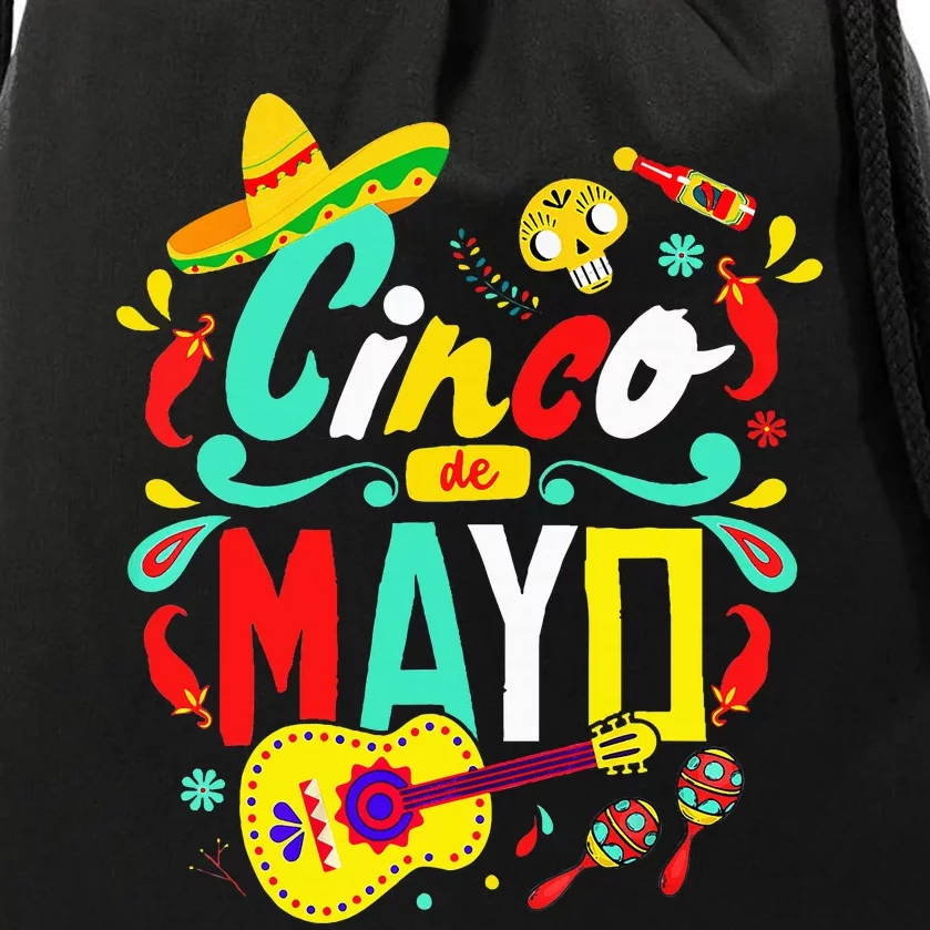 Cinco De Mayo Mexican Fiesta 5 De Mayo Drawstring Bag