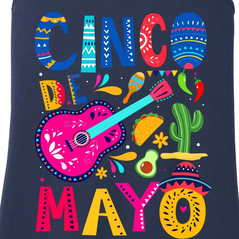 Cinco De Mayo Mexican Fiesta 5 De Mayo Funny Mexican Party Ladies Essential Tank