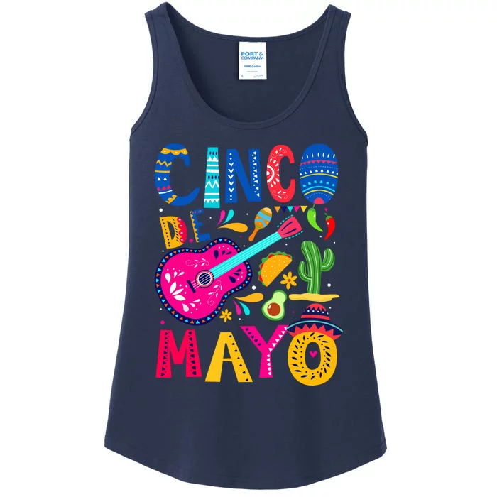 Cinco De Mayo Mexican Fiesta 5 De Mayo Funny Mexican Party Ladies Essential Tank