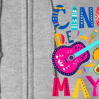 Cinco De Mayo Mexican Fiesta 5 De Mayo Funny Mexican Party Full Zip Hoodie