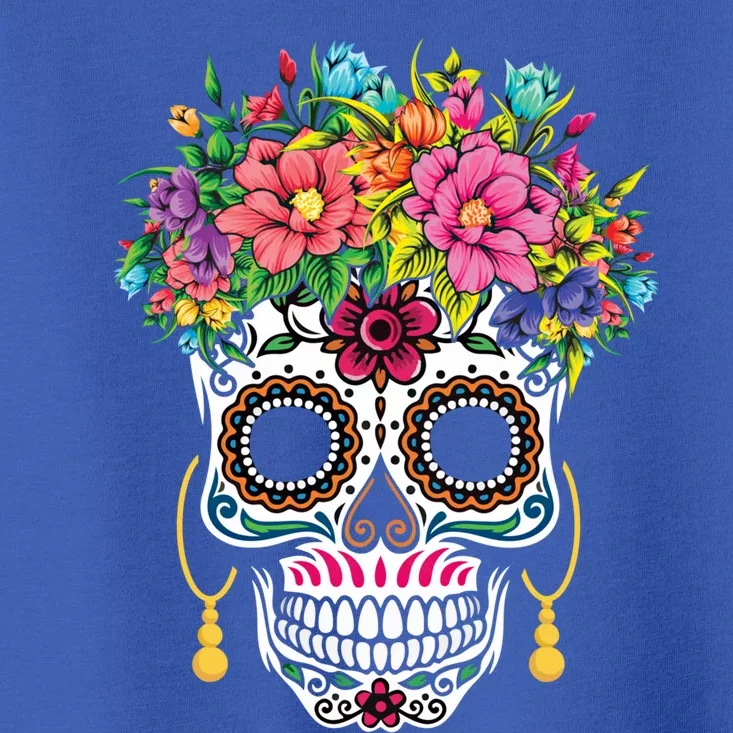 Cinco De Mayo Sugar Skull Dia De Los Muertos Day Of Dead Gift Toddler T-Shirt