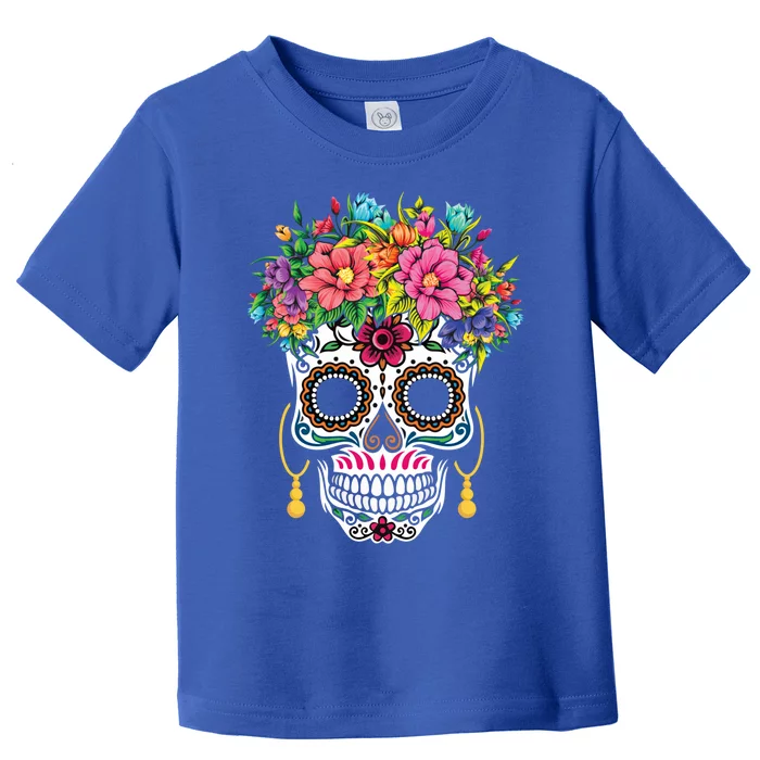 Cinco De Mayo Sugar Skull Dia De Los Muertos Day Of Dead Gift Toddler T-Shirt