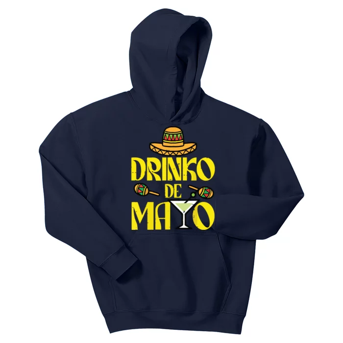 Cinco De Mayo Shirts Drinko De Mayo Fiesta Mexican Party Kids Hoodie