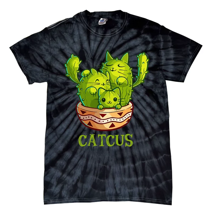 Cinco De Mayo Meow Lets Fiesta Mexican Cactus Tie-Dye T-Shirt