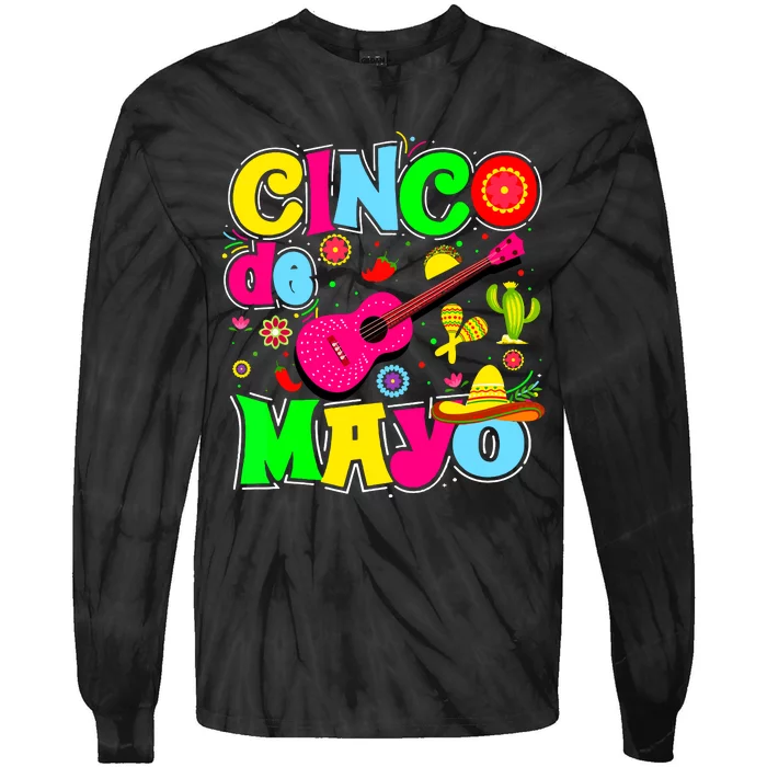 Cinco De Mayo Mexican Fiesta 5 De Mayo Women Tie-Dye Long Sleeve Shirt