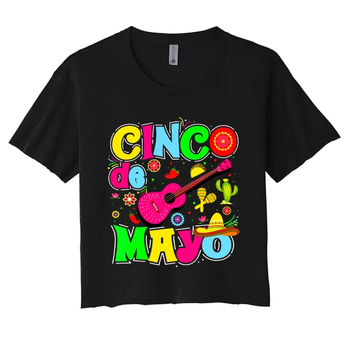 Cinco De Mayo Mexican Fiesta 5 De Mayo Women Women's Crop Top Tee