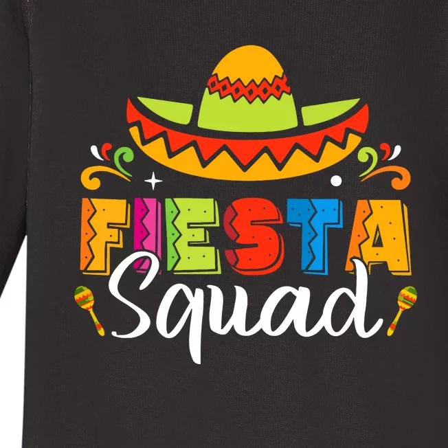 Cinco De Mayo Fiesta Squad Family Matching Group Boy Baby Long Sleeve Bodysuit