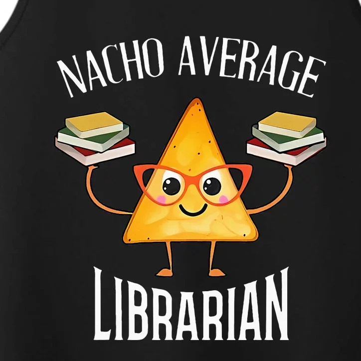 Cinco De Mayo Nacho Average Librarian Library Mexican Party Performance Tank