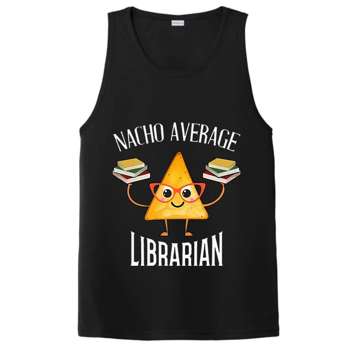 Cinco De Mayo Nacho Average Librarian Library Mexican Party Performance Tank