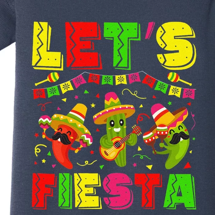 Cinco De Mayo Lets Fiesta Squad 5 De Mayo Mexican Fiesta Baby Bodysuit