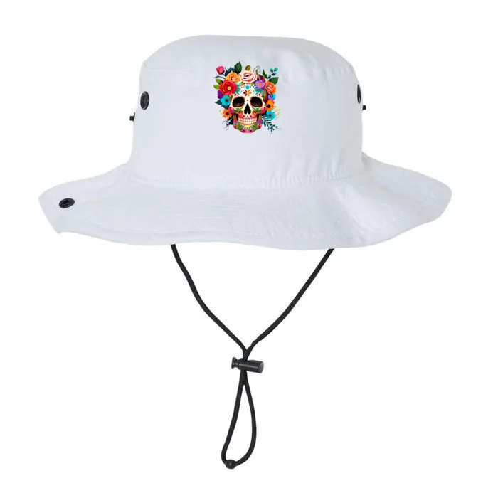 Cinco De Mayo Sugar Skull Day Of The Dead Mexican Fiesta Legacy Cool Fit Booney Bucket Hat