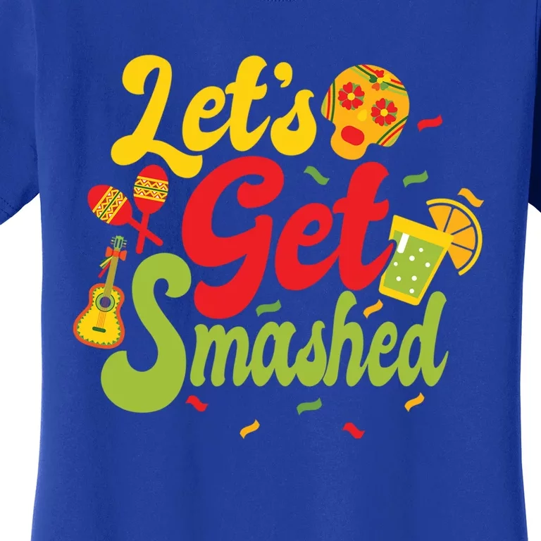 Cinco De Mayo Donkey Ig O Lets Get Smashed Gift Women's T-Shirt