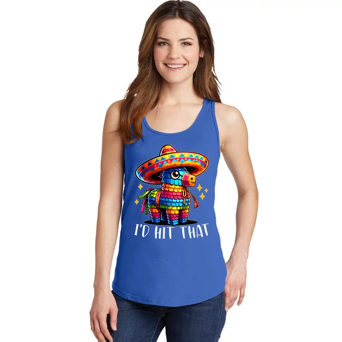 Cinco De Mayo Funny Ideas Id Hit That Pinata Ladies Essential Tank