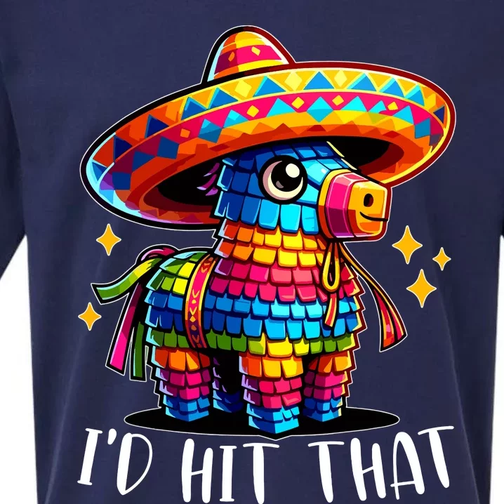 Cinco De Mayo Funny Ideas Id Hit That Pinata Sueded Cloud Jersey T-Shirt