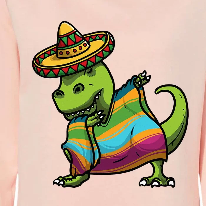 Cinco De Mayo Dinosaurs Dab Mexican Dinosaur Womens California Wash Sweatshirt