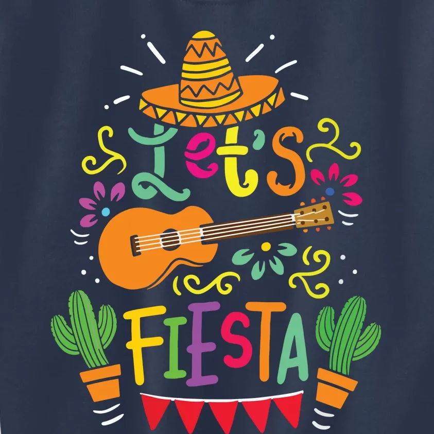 Cinco De Mayo Mexican Guitar Cactus For Men Women Kids Sweatshirt