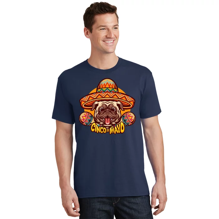 Cinco De Mayo Cute Pug T-Shirt