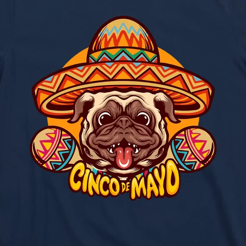 Cinco De Mayo Cute Pug T-Shirt