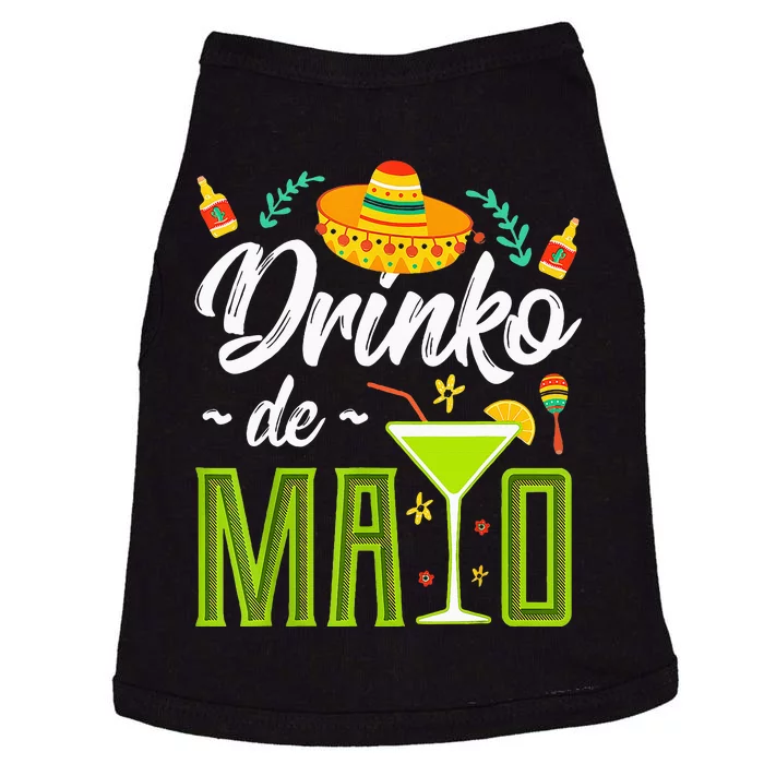 Cinco De Mayo Drinko De Mayo Fiesta Mexican Doggie Tank