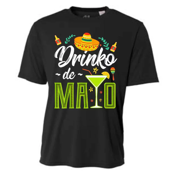 Cinco De Mayo Drinko De Mayo Fiesta Mexican Cooling Performance Crew T-Shirt