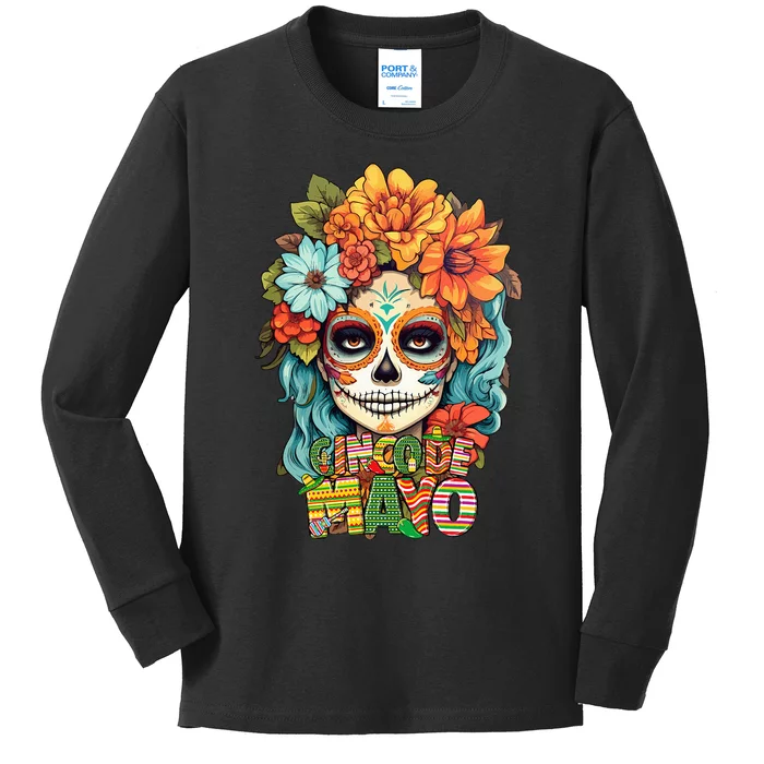 Cinco De Mayo Mexican Fiesta Squad Kids Long Sleeve Shirt