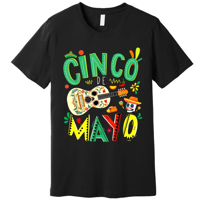 Cinco De Mayo Lets Fiesta Squad 5 De Mayo Mexican Fiesta Premium T-Shirt